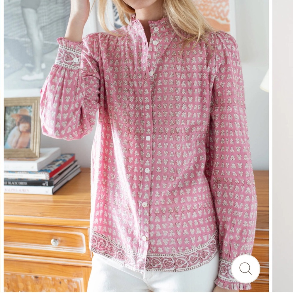 Marea Charlie Shirt Lavender Thistle Blouse